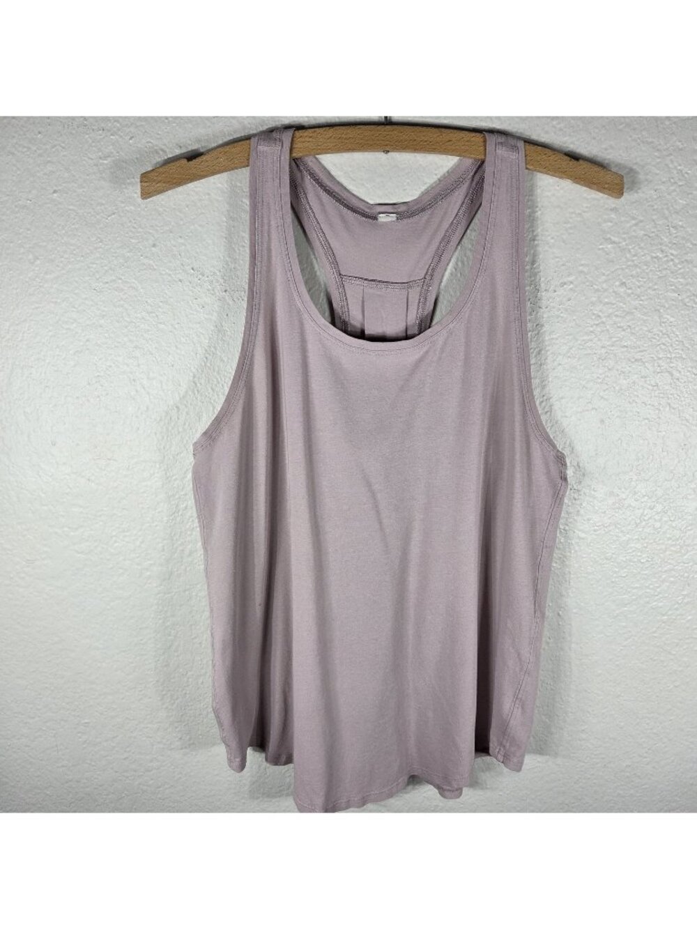 Lululemon Love Tank Top Pleated Dusty Pink Racerback Size 8 Women's Athletic
